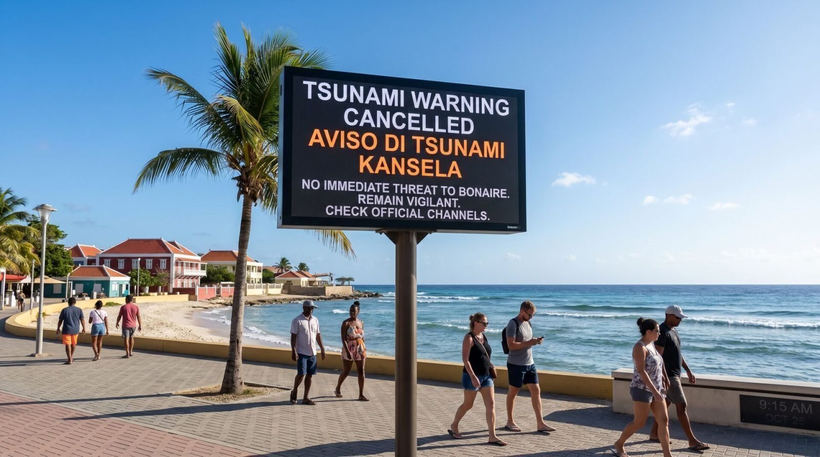 PTWC Aviso 2: Menasa di Tsunami solamente pa Venezuela, no tin menasa di Tsunami pa otro area den region